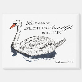 彼がすべてを美しい聖書の聖句の磁石にする マグネット