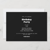 彼がそんなに年上だと思っていたに違いない 面白い 誕生日 招待状 (裏面)