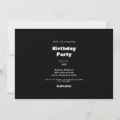 彼がもっと年上だと思ったでしょ?面白い誕生日 招待状 (裏面)