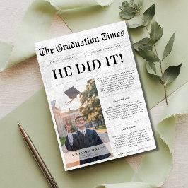 彼がやった | 予算卒業新聞写真 招待状