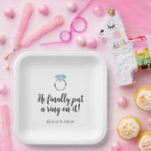 彼がようやくダイヤモンドにリングや輪を付結婚ける ペーパープレート (パーティー)