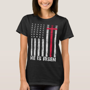 彼がアメリカ国旗のクロスヴィンテージハッピーイーストに上昇 Tシャツ