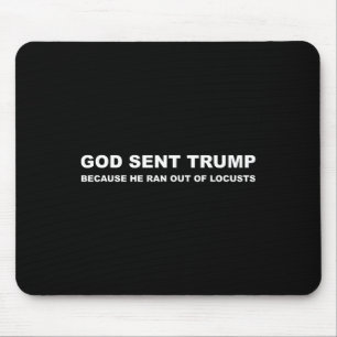 彼がイナゴの走アンチから出たためにトランプを送った マウスパッド