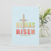 彼がイースターの写真と個人的なメッセージを復活させた シーズンカード (スタンド正面)