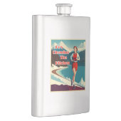 彼がキッチンサッシランナーの掃除を行う フラスク (右)