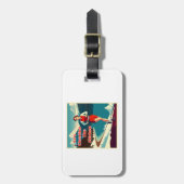 彼がキッチンサッシランナーの掃除を行う ラゲッジタグ (正面縦)