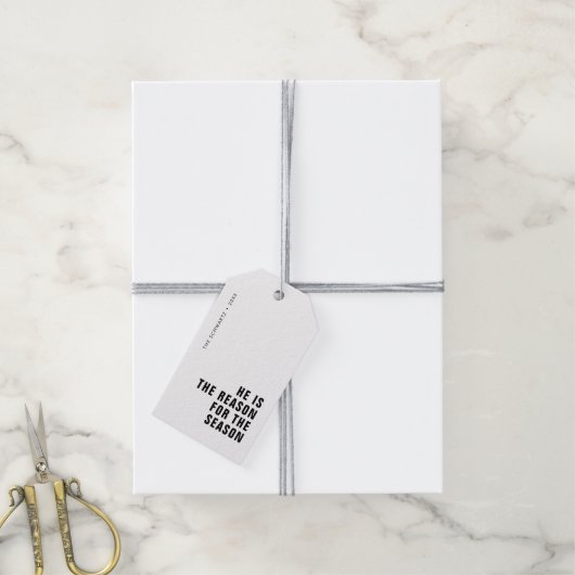 彼がキリスト教の祭日の理由 ギフトタグ (より糸付き)