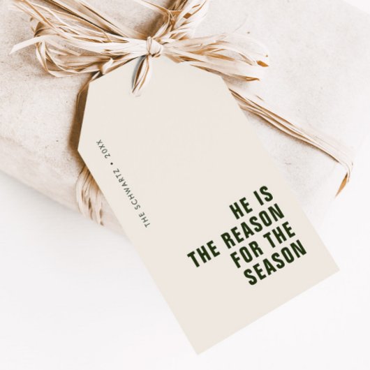 彼がキリスト教の祭日の理由 ギフトタグ