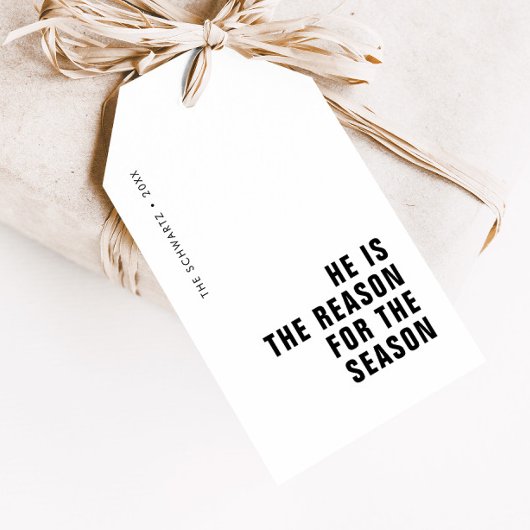 彼がキリスト教の祭日の理由 ギフトタグ