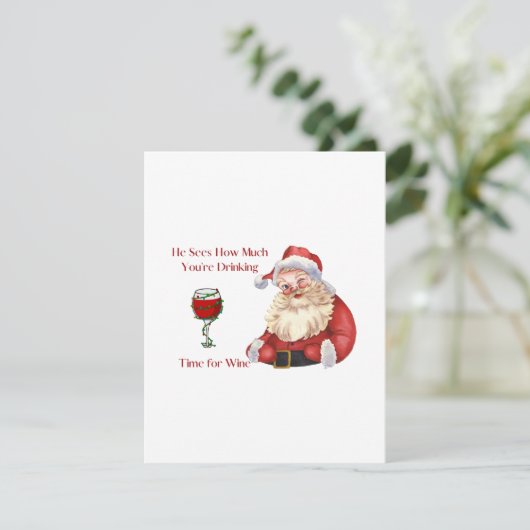 彼がサンタさんと一緒に飲むあなたはの量を見る シーズンカード (スタンド正面)