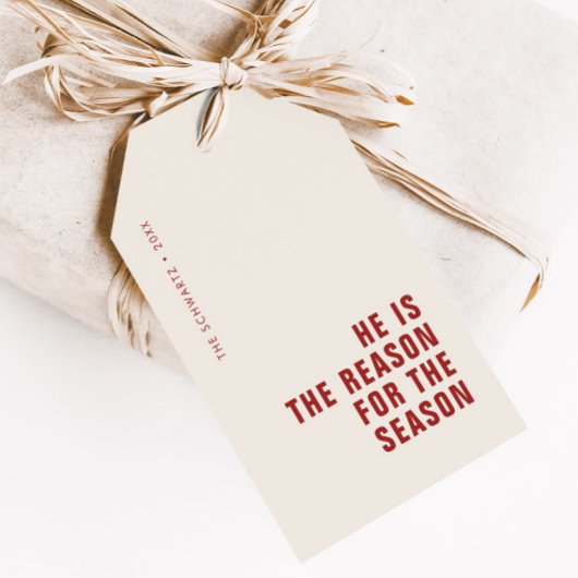 彼がシーズンクリスチャン・レッドの理由 ギフトタグ