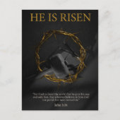 彼がソーンズホリデー葉書のクラウンを上げている シーズンポストカード (正面)