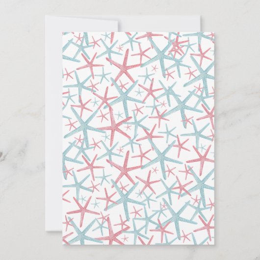 彼がピンク色の青い夏のジェンダーを明かす 招待状 (裏面)