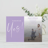 彼がプロポーズしたら、彼女はイエスと言った 招待状 (スタンド正面)