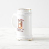 彼がベビーの手を ビールジョッキ (正面左)