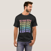 彼がホールギフトLGBTプライドのゲイ Tシャツ (正面フル)