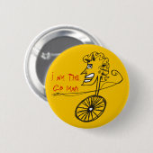 彼がボタンに人を配置する人のbicyleのバイクの恋人は行きます 缶バッジ (正面&裏面)