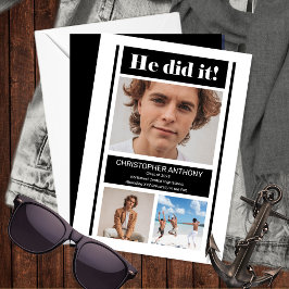 彼がミニマルシンプル主義のBW卒業した 案内状