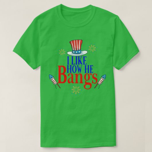 彼が七月の一致おもしろいクーデターを起こす様子が好き Tシャツ (デザイン正面)