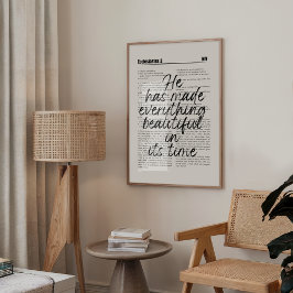 彼が万物を美しくプリント ポスター