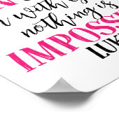 彼が乳がんの生存者の認識度を癒すことができる ポスター (角)