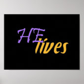 彼が住んでいるポスターは小さい ポスター (正面)