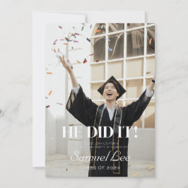 彼が卒業党の招待状をした 招待状