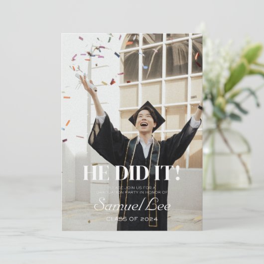 彼が卒業党の招待状をした 招待状 (スタンド正面)