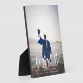 彼が卒業写真のモダン脚本を書いた フォトプラーク (側面)