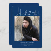 彼が卒業写真モダンを撮った 案内状 (正面/裏面)