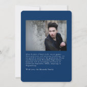 彼が卒業写真モダンを撮った 案内状 (裏面)