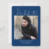 彼が卒業写真モダンを撮った 案内状 (正面)