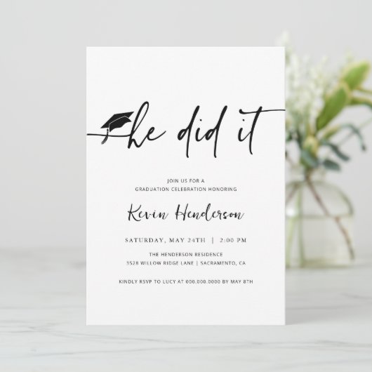 彼が卒業招待状 招待状 (スタンド正面)