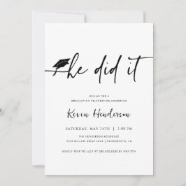 彼が卒業招待状 招待状