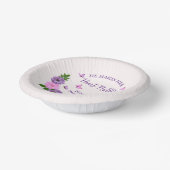 彼が彼女のハートを蝶ブライダルシャワー ペーパーボウル (傾斜あり)