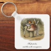 彼が彼女のロマンチックな妖精バレンタインデーを見つける キーホルダー (正面)