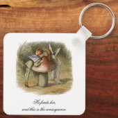 彼が彼女のロマンチックな妖精バレンタインデーを見つける キーホルダー (裏面)