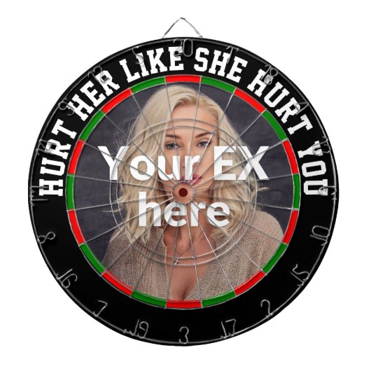 彼が彼女を乗り越えるための完璧な贈り物を分割 ダーツボード (正面)