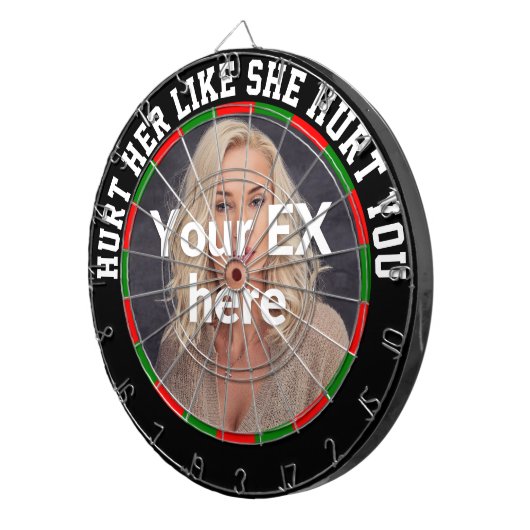 彼が彼女を乗り越えるための完璧な贈り物を分割 ダーツボード (正面右)