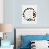 彼が復活したイースターアート引用文聖句 箔ポスター (インサイチュ (寝室))