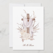 彼が復活したイースターカードクロス サンキューカード (正面)