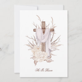 彼が復活したイースターカードクロス サンキューカード