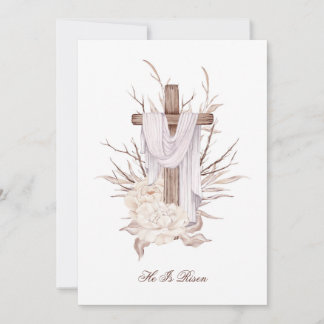 彼が復活したイースターカードクロス サンキューカード