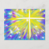 彼が復活したイースター・クリスチャンモダン・アートデザイン シーズンポストカード (正面)