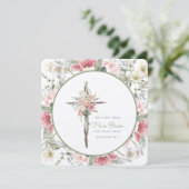 彼が復活したフローラ・クロス・イースター・カード 招待状 (スタンド正面)