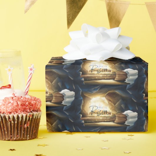 彼が復活した復活祭のお祝い ラッピングペーパー (誕生日パーティー)