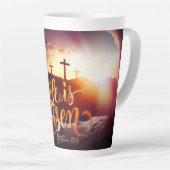 彼が復活した復活祭 カフェラテマグ (右アングル)