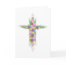 彼が復活祭の春フラワークロスを起こした