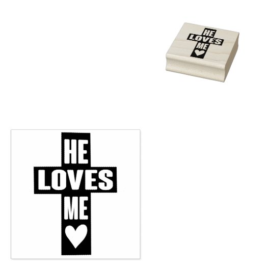 彼が愛する私をイエス様のように愛する福音引用文 ラバースタンプ (押印)