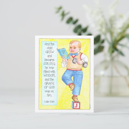 彼が成長した強さと優美なポストカ感動的ージ ポストカード (スタンド正面)